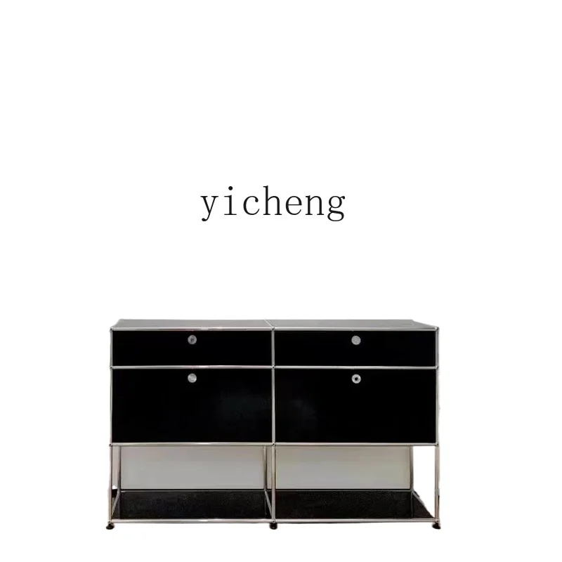 Tqh Module Cabinet Combination Stainless Steel Multi-Functional Simple Storage Dining Side Storage Cabinet