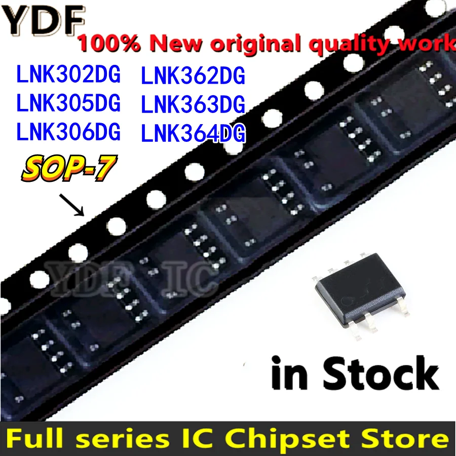 (10pcs) 100% New LNK302DN LNK302DG LNK305DG LNK306DG LNK362DG LNK363DG LNK364DG sop-7 Chipset