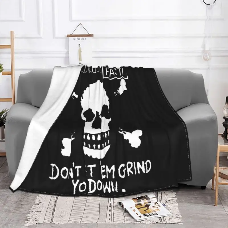 The Exploited Anti Pasti Skull Crossbones Punk Rock Blanket Winter Bedroom On The Sofa Cover Blanket Sofa Decorative