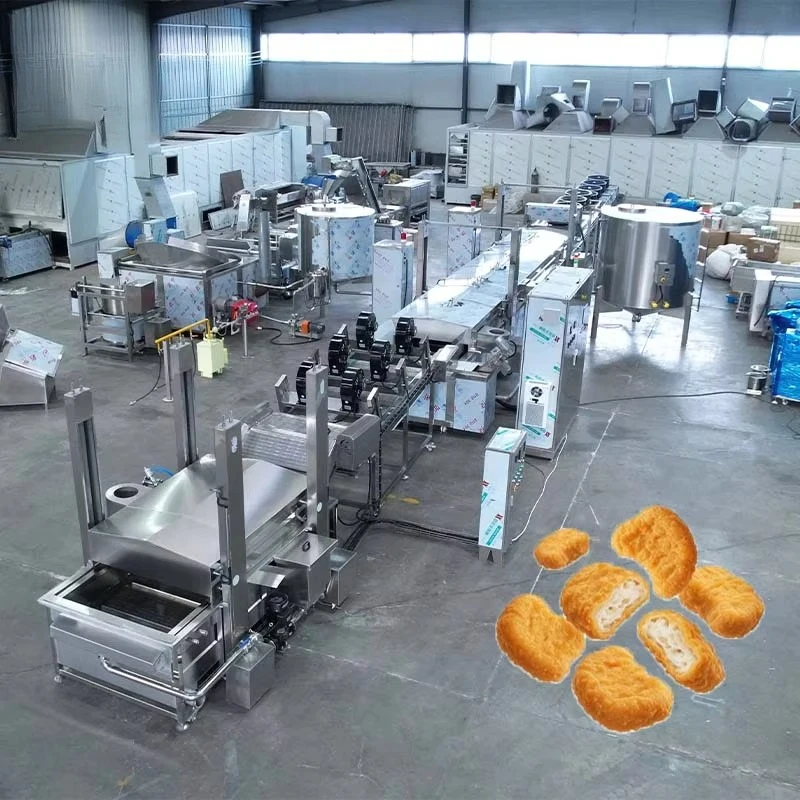 Automatic Vegetable Continuous Fryer 304 SUS High Capacity Frying Machine Production Line