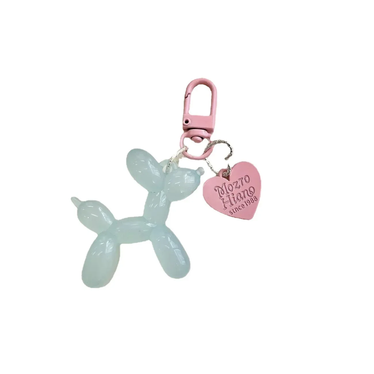 Cartoon Acrylic Balloon Dog Keychains For Women Y2k Bag Pendant Couple Car Keychain Jewelry Gift Decoration Accessories