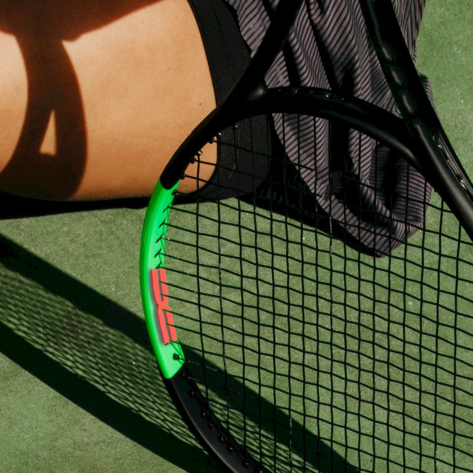 

Tennis Racket Weight Plate Silicone H Shaped Pad Enhance Stability Power Stylish Durable Suitable Beginners Professionals