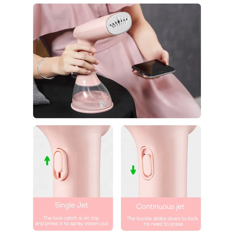 2023 The new listing black clothes steamer handheld mini travel 370ml Suitable for many kinds of clothe portable iron machine