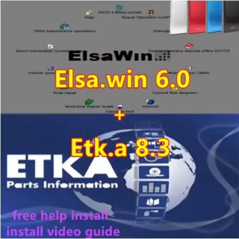 

Newest Automotive Repair Software Elsawin 6.0 Etka 8.3, Electronic Parts Catalog, Elsa Win 6.0 for V-W, for A-udi