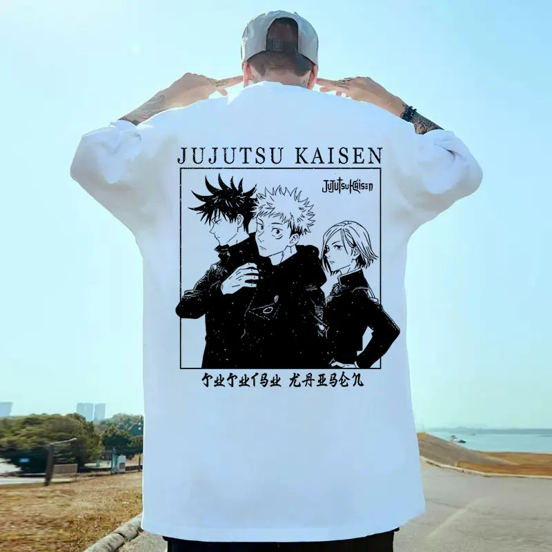 

Hip Hop Treetwear Jujutsu Kaisen Graphic T Shirt Women Men's Vintage Oversized Cotton Short Sleeve Streetwear Casual Fashion