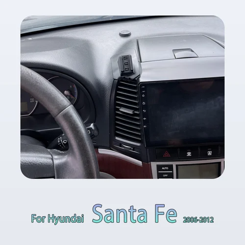 Imagen 2 del producto Soporte de teléfono especial para Hyundai Santa Fe 2006-2008 2009 2010 2011 2012 soporte magnético para teléfono de coche Base Invisible de detección inteligente