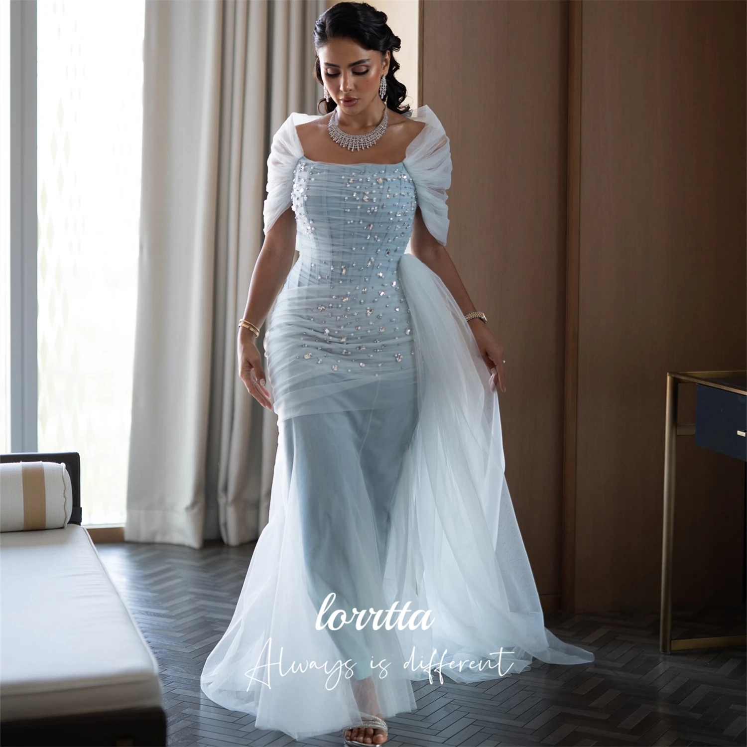 

Lorrtta Customized Wedding Dresses 2025 Woman Cocktail Dress Happy Sharon Evening Dress for Wedding Guest Elegant Mermaid Prom
