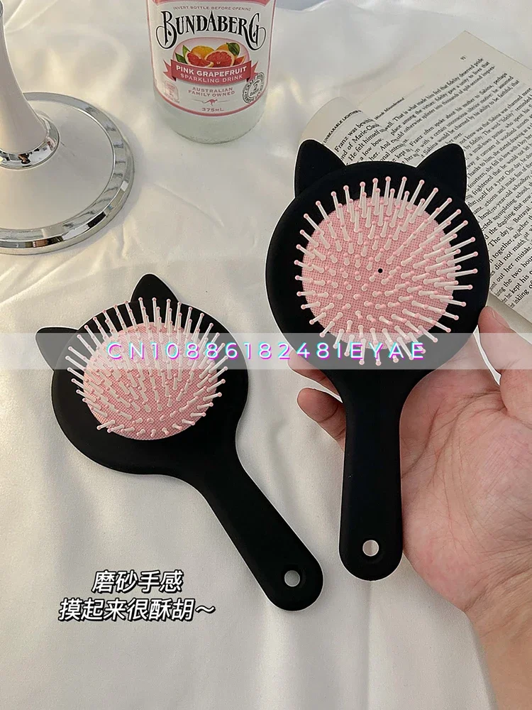 Cute Cat Ears Portable Airbag Air Cushion Comb Ladies Household Anti-static Massage Comb Student Hairdressing Small Comb