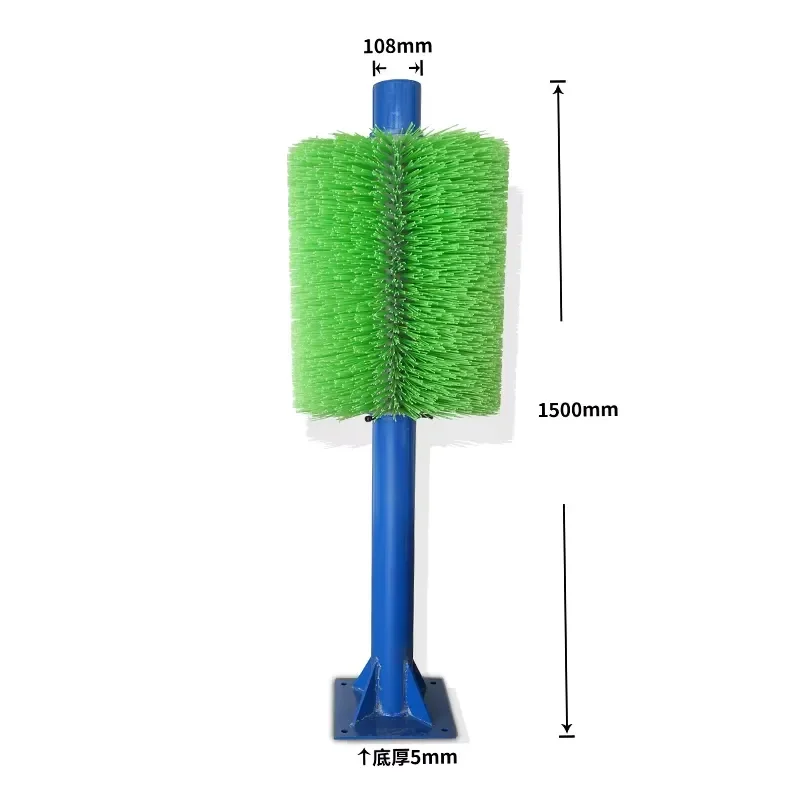 Easy Install New PP Durable Vertical Unpowered Cattle Massage Brush for Dairy Farm Livestock Use
