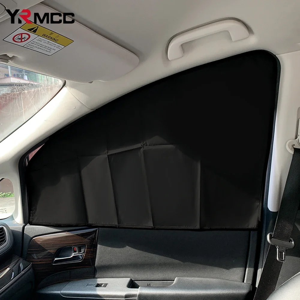 Car Window Curtain Summer UV Protection Magnetic Sunscreen Heat Insulation Blackout Sunshade SUV Glass Sunshade Car Accessories