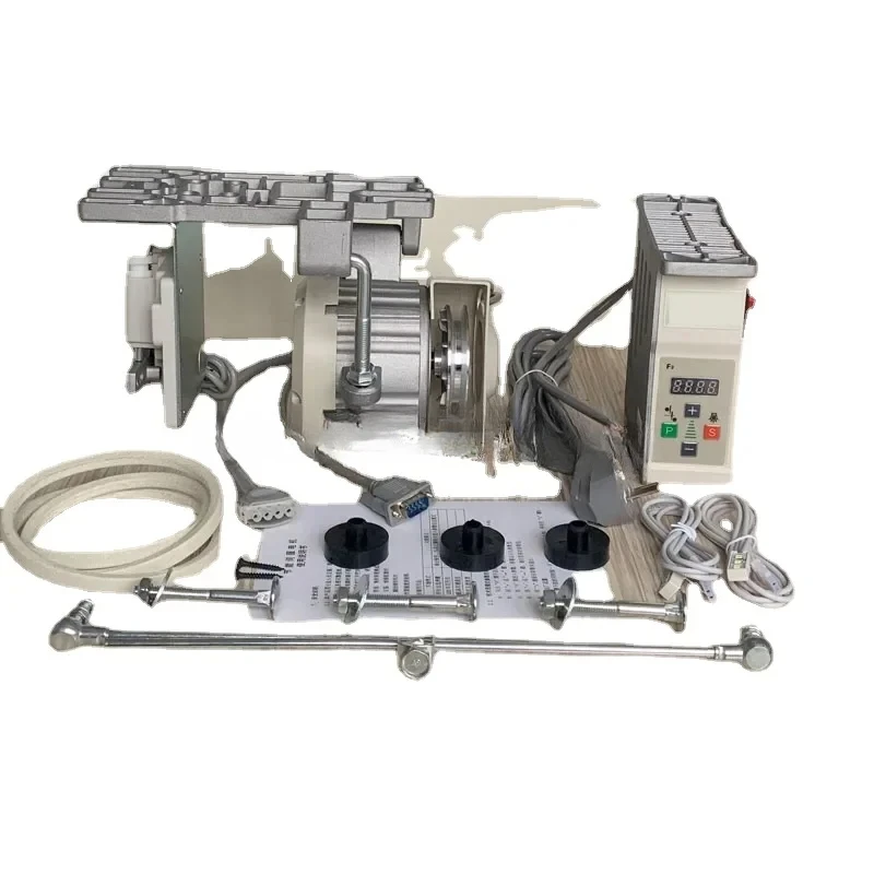 Energy saving motor flatbed industrial brushless servo silent sewing machine double needle machine bag