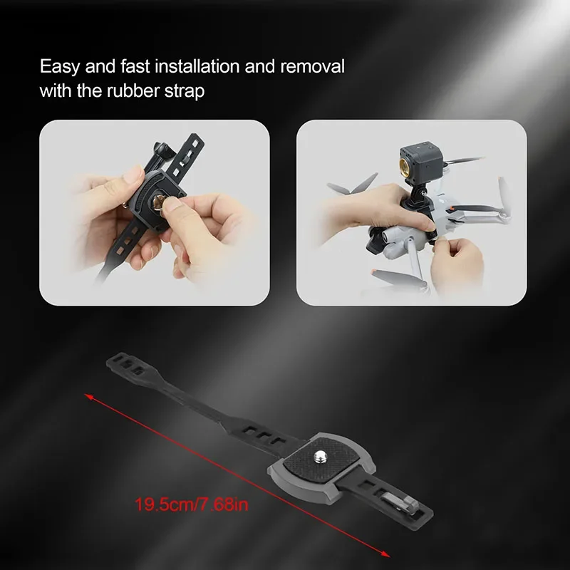 لـ Gopro /insta360/osmo Action Mount حزام ثابت قوس لـ Dji Mavic 3/mavic 3pro / Air 2/air 2S/mavic 2 Pro Zoom Drone