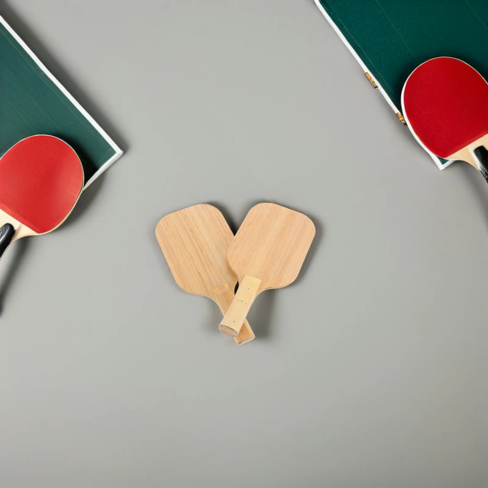 Table Tennis Paddle Blind Person Wooden Durable High Rebound Sounds Feedback Comfortable Grip Training Competition