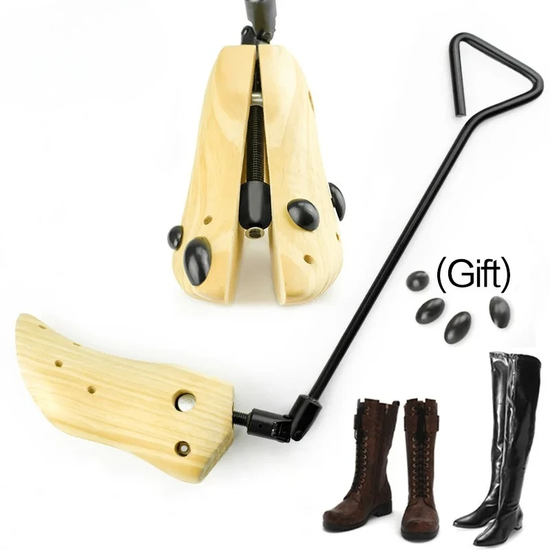 قطعة واحدة من أشجار الأحذية الخشبية الموسعة للأحذية ذات الكعب العالي على شكل شجرة أحذية احترافية قابلة للتعديل توسيع الإناث