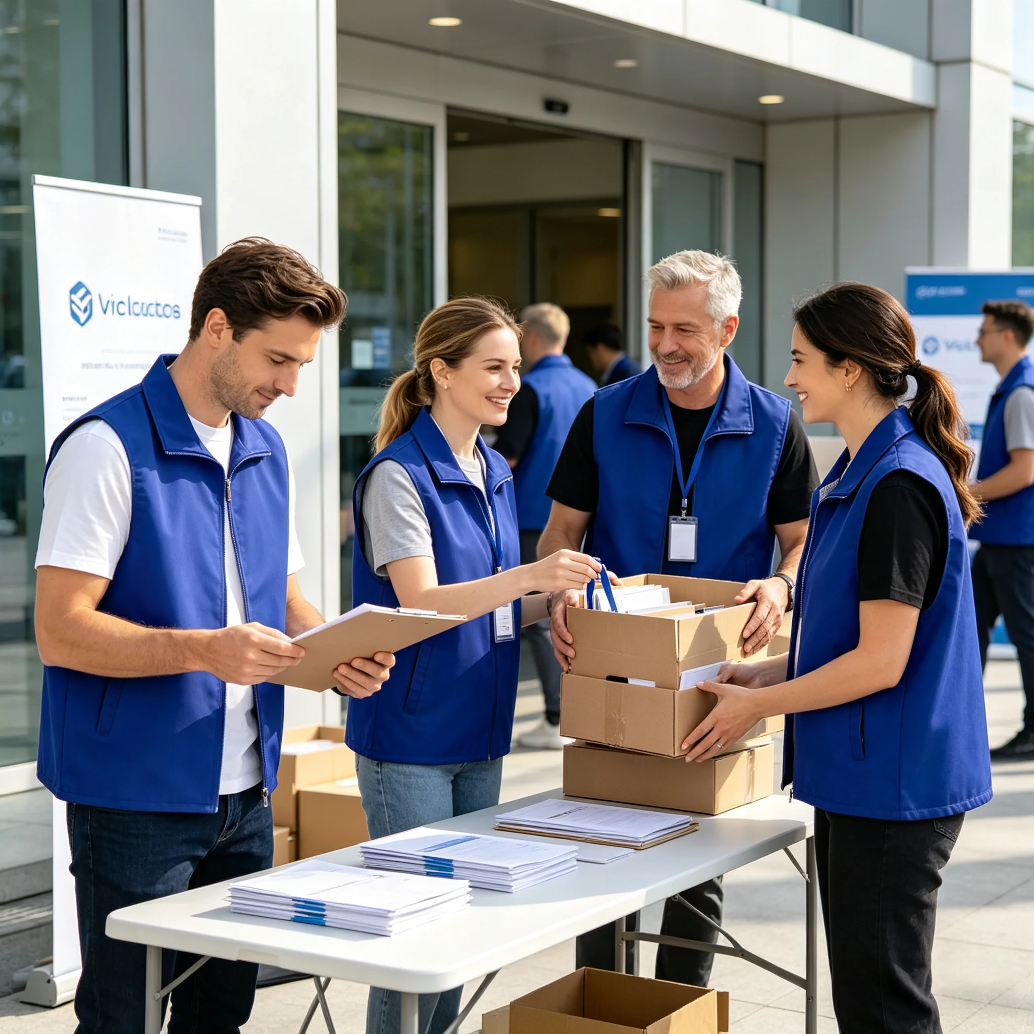 Printed LOGO Double-Layer Breathable and Lightweight VestCompany Exhibition Work Uniforms Event Volunteers Delivery Drivers