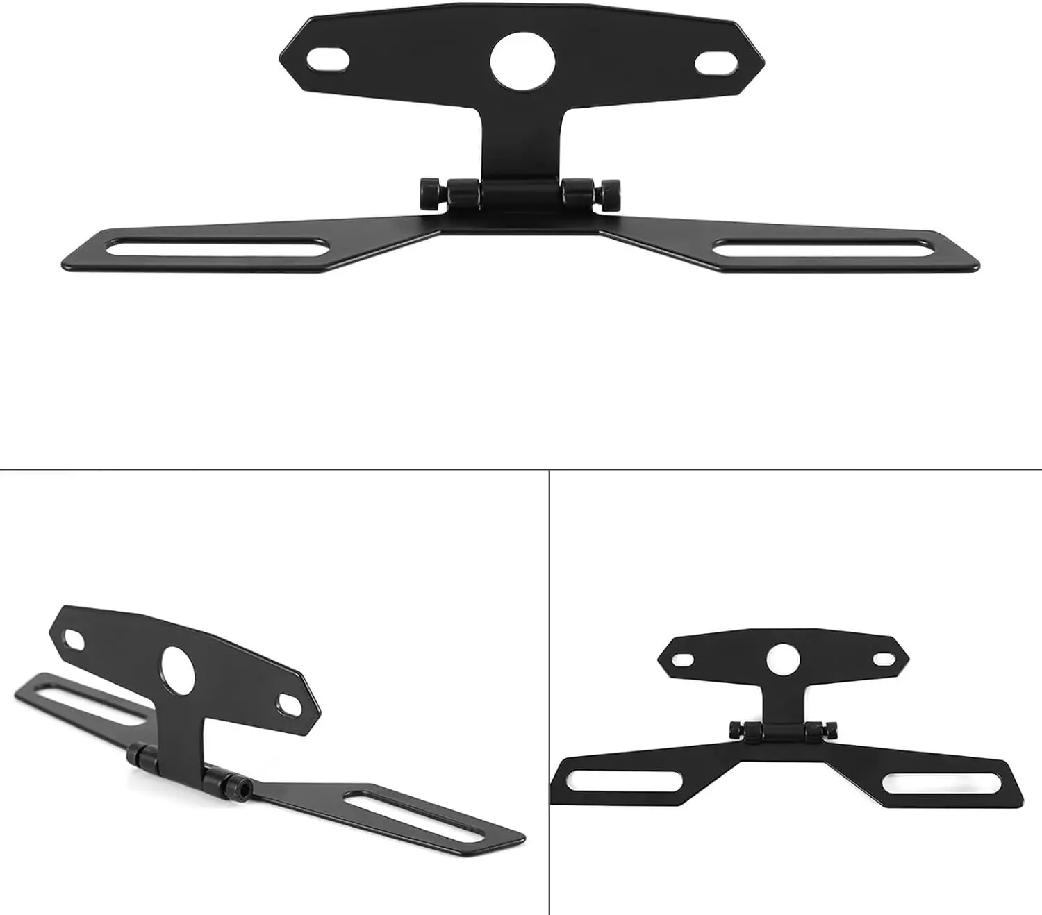 Universal Adjustable Motorcycle License Plate Bracket, Motorcycle License Plate Flipper Motorcycle License Plate Holder for ATV - view 4