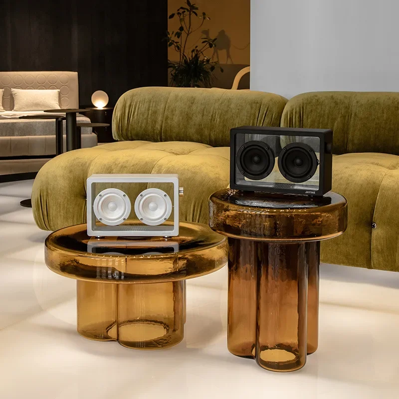 Wireless Bluetooth Speaker New Transparent Outdoor Soundbox High Power Home Decorative Speaker Scandinavian Minimalist Subwoofer