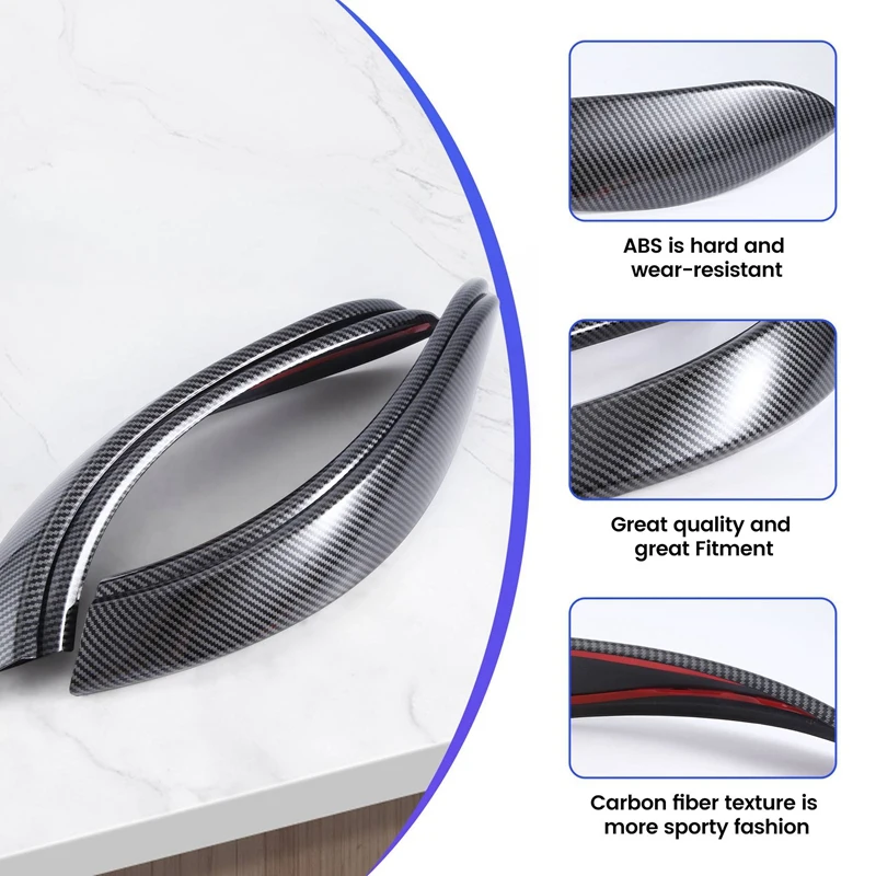 Carbon Look Interior Door Handle Cover Trim For BMW 3 Series F30 F31 2013-2017 GT F34 14-17 & 4 Series 4 Dr F36 15-17