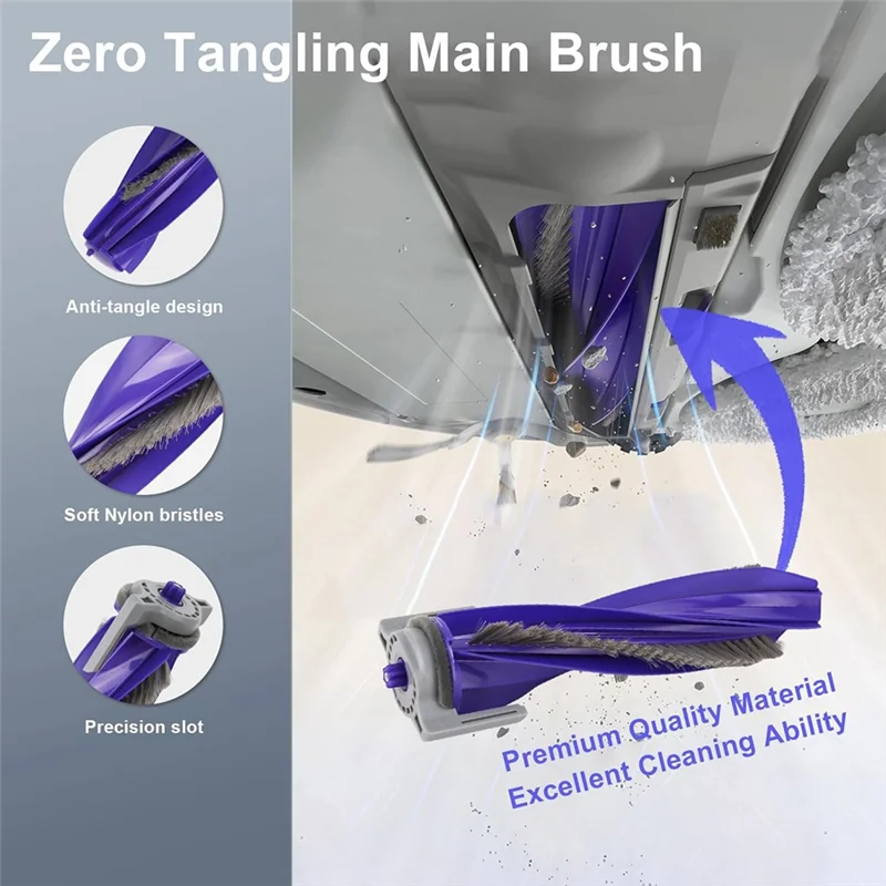 

For Narwal Freo X Ultra Robot Vacuum Replacement Parts Main Side Brush Hepa Filter Mop Pads Dust Bags Accessories-ABGL