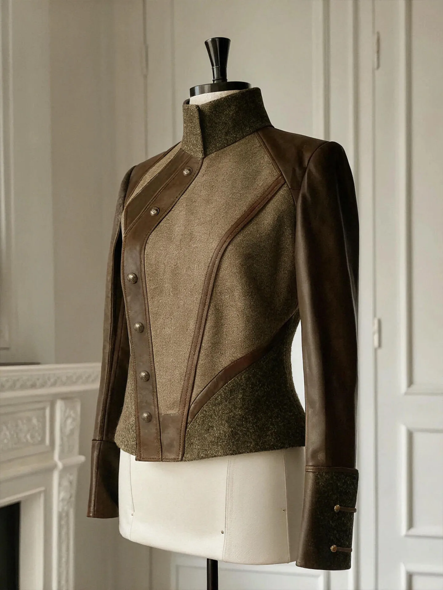 

Женский жакет Sli ort Color Blo Jaet, весна 2026, новая коллекция, высококачественный винтажный жакет-костюм для верховой езды с воротником-стойкой, создающий элегантный образ