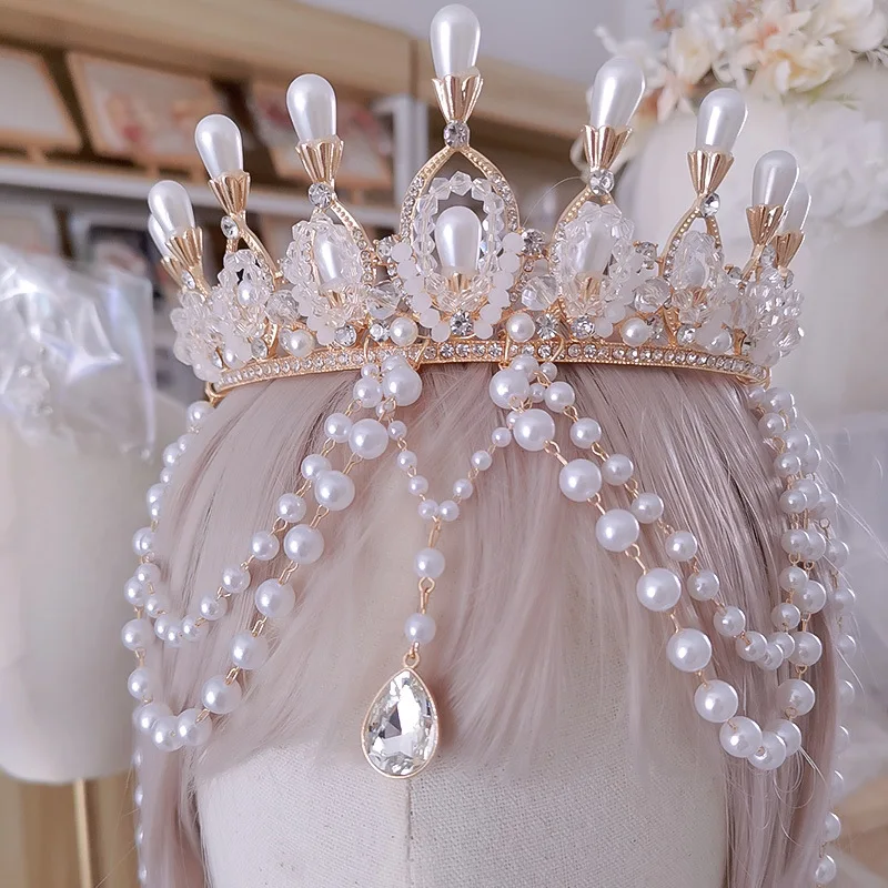 Exotic Style Lolita Crown Western Tassel Tuinga Dunhuang Forehead Photo Studio Photography Headdress