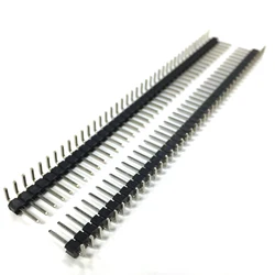 10 pz 40 Pin 1x40 singola fila maschio 2.54mm Pin Breakable Header connettore ad angolo retto piegatura striscia