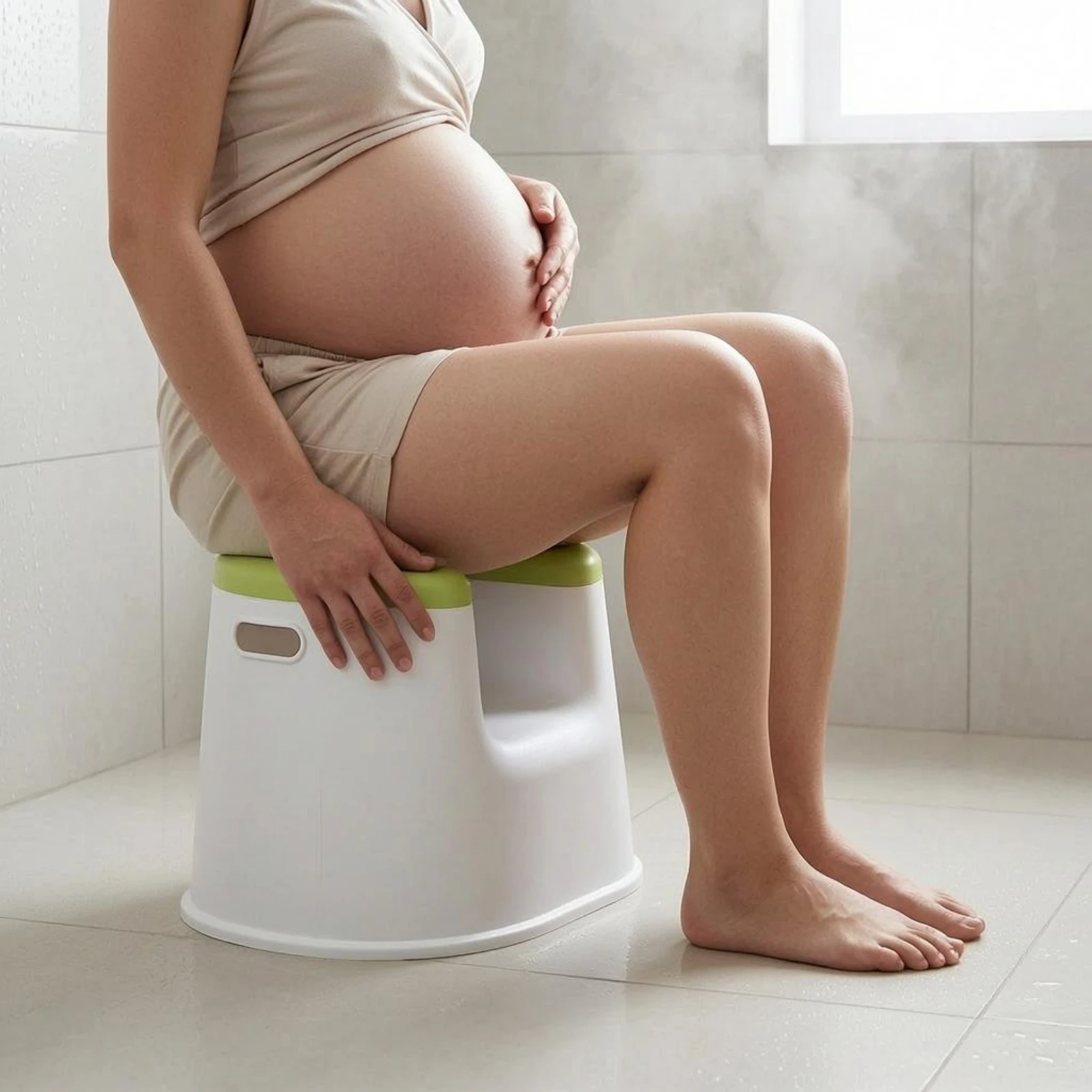 Plastic Sitz Bath Stool Low Base Sitz Bath Stool Postpartum Soak Pan Easy to Clean Personal Care Aid Lightweight for Bathroom view 2