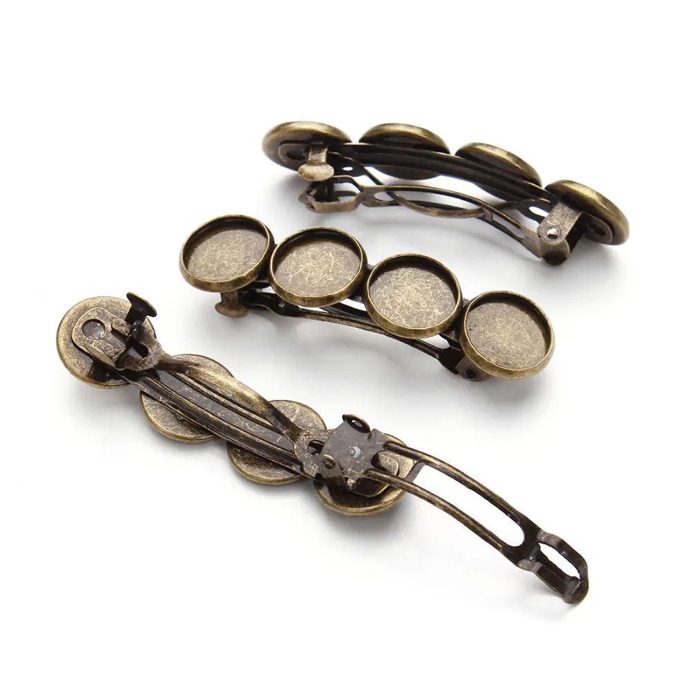 

5 pcs Vintage Hair Pins For 12Mm Time Glass Patch Diy Unfinished Women Headdress Barrette Smooth Durable Lightweight Portable