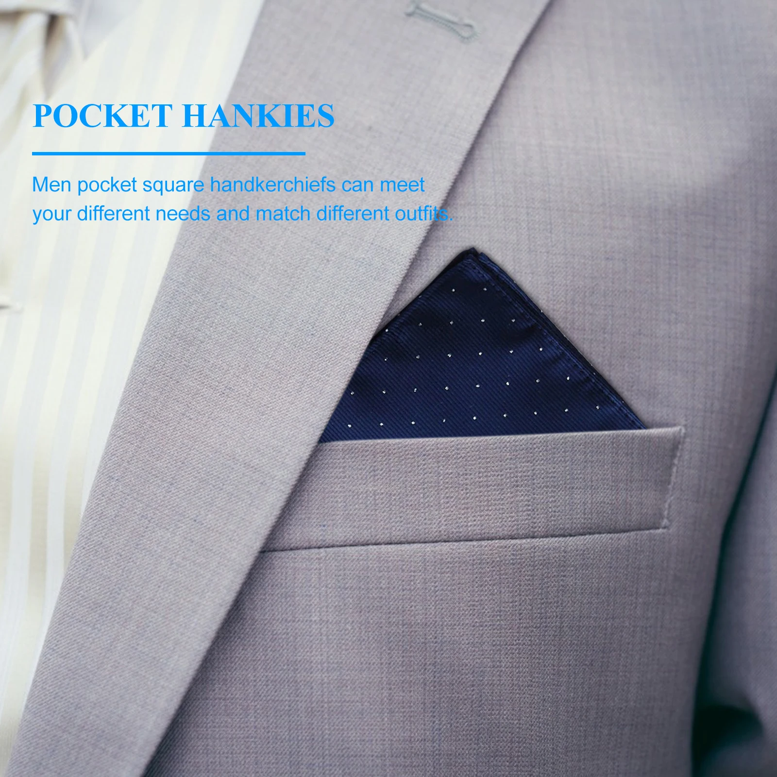 2pcs Suit Pocket Squares Skin-Friendly Fabric For Wedding Prom Business Meeting Decoration Pocket Square Scarf Handkerchief