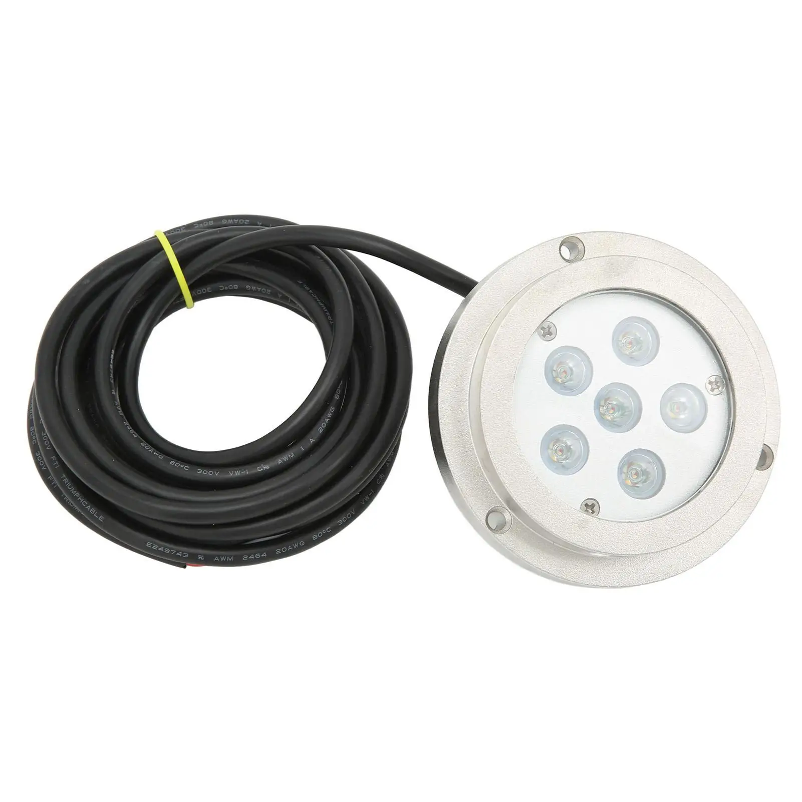 316 Stainless Steel Marine Underwater Lights - 12V/24VDC Yacht Rear Light, 3.8in, IP68 Waterproof, Durable Sealing