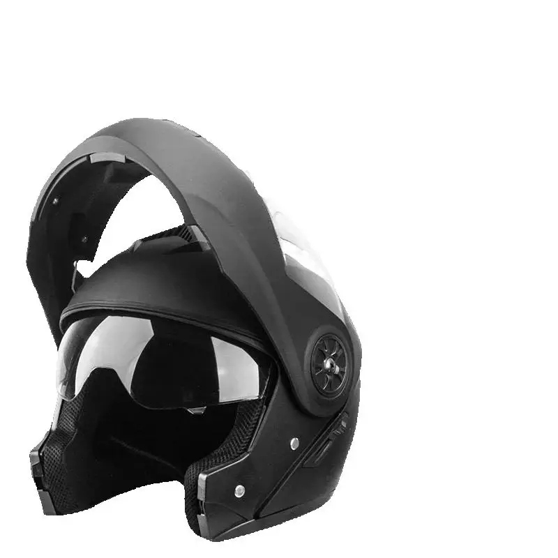 Latest DOT Approved Safety Modular Flip Motorcycle Helmet Voyage Racing Dual Lens Helmet Interior Visor