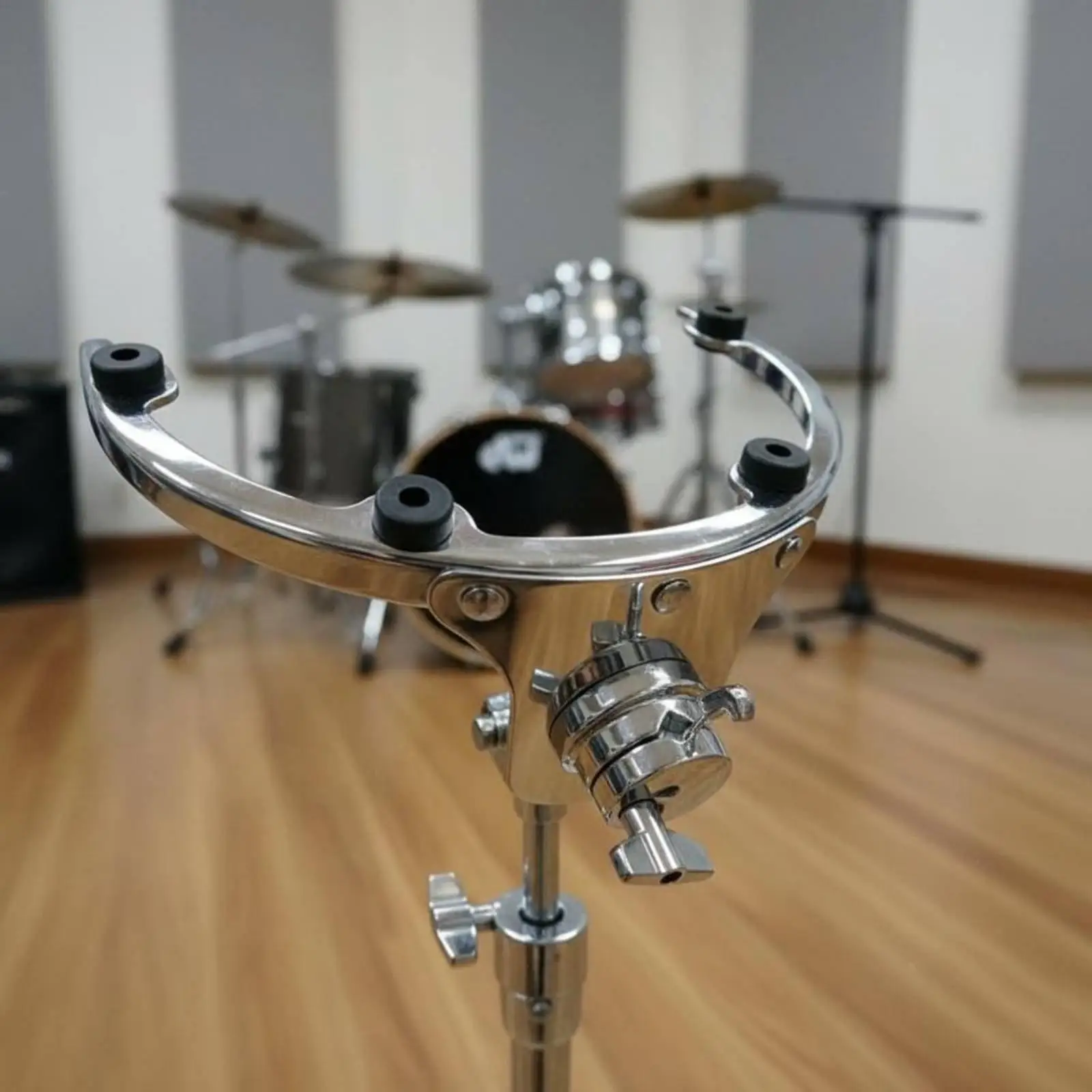 Drum Rack Tom Suspension Isolated Mount Iron Tom Support for Multiple Size Percussion Drums