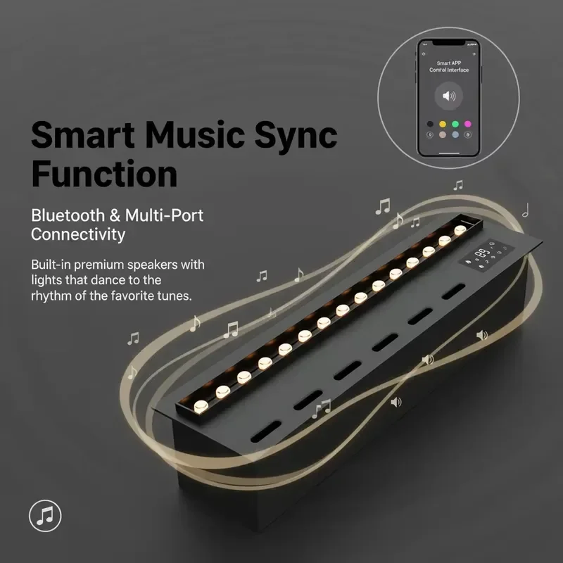 # for For 3D Fireplace Recessed Wall-Mounted Atomized Electric Fireplace Remote Control App-Controlled 7-Color LED