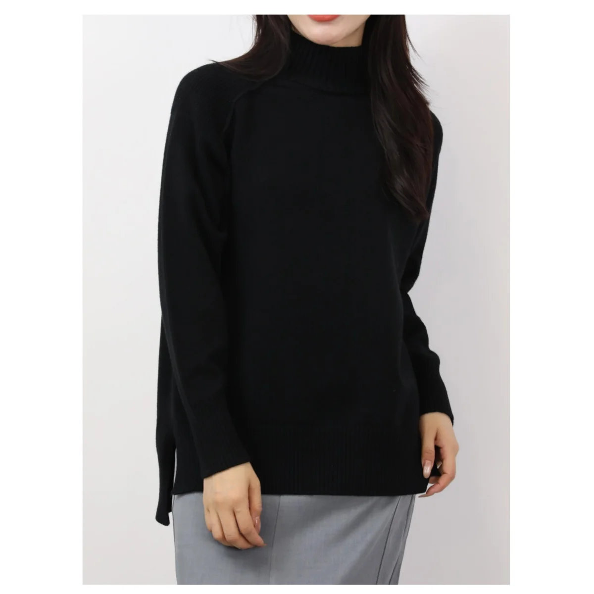 Maglione a collo alto stile urbano Moda e tempo libero da donna Pullover in maglia a maniche lunghe Autunno Inverno Maglieria calda a collo alto