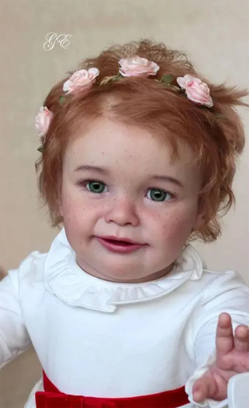 19inch Reborn Zoe DIY Doll Kit Unfinished Unpainted Blank Doll with Cloth Body And Eyes for Collectors And Crafters