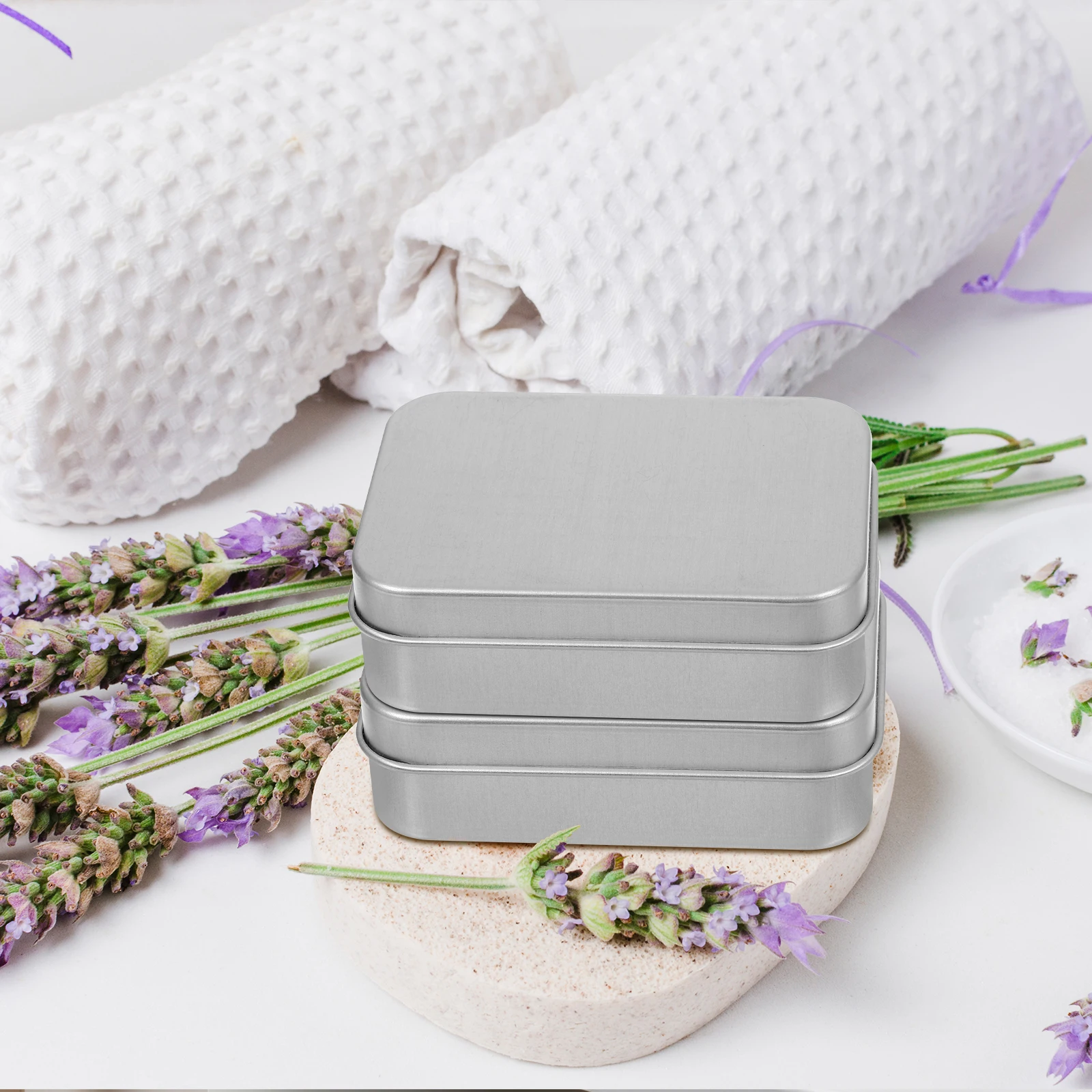 

2pcs Aluminum Soap Dish 9x14cm White Wood Beads Bags Draining Holes Travel Shower Modern Bathroom Supply Home Goods