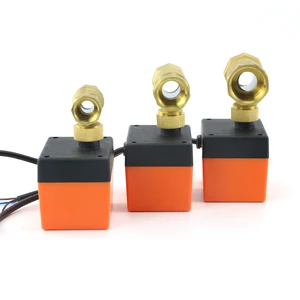 Pirinç 2 yollu Motorlu bilyalı vana, İki, kontrol Elektrikli solenoid valf, Üç Telli, 220 V AC, 12 v DC, DN15, DN20, DN25, 1/2 Solenoid valf 220 v'un 6 büyük satışı, no. 1