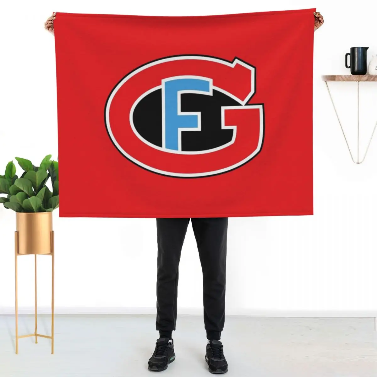 HC Fribourg-Gottéron Throw Blanket christmas gifts Furrys Custom Plaid Blankets
