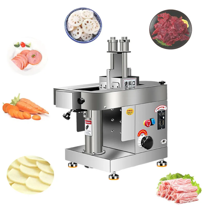 

Small Meat Cutting Machine Meat Slicer Fully Automatic Commercial Beef Meat Cutting Machine