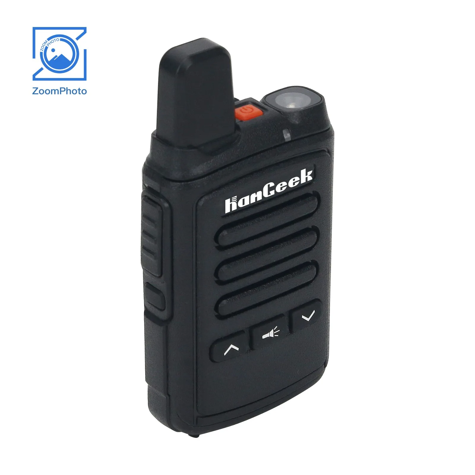 HamGeek-Mini9300 Mini Walkie Talkie, Orange, Black, 1-10km, UHF Radio for Hotel, Shopping Mall, 8W, 16CH, 2Pcs