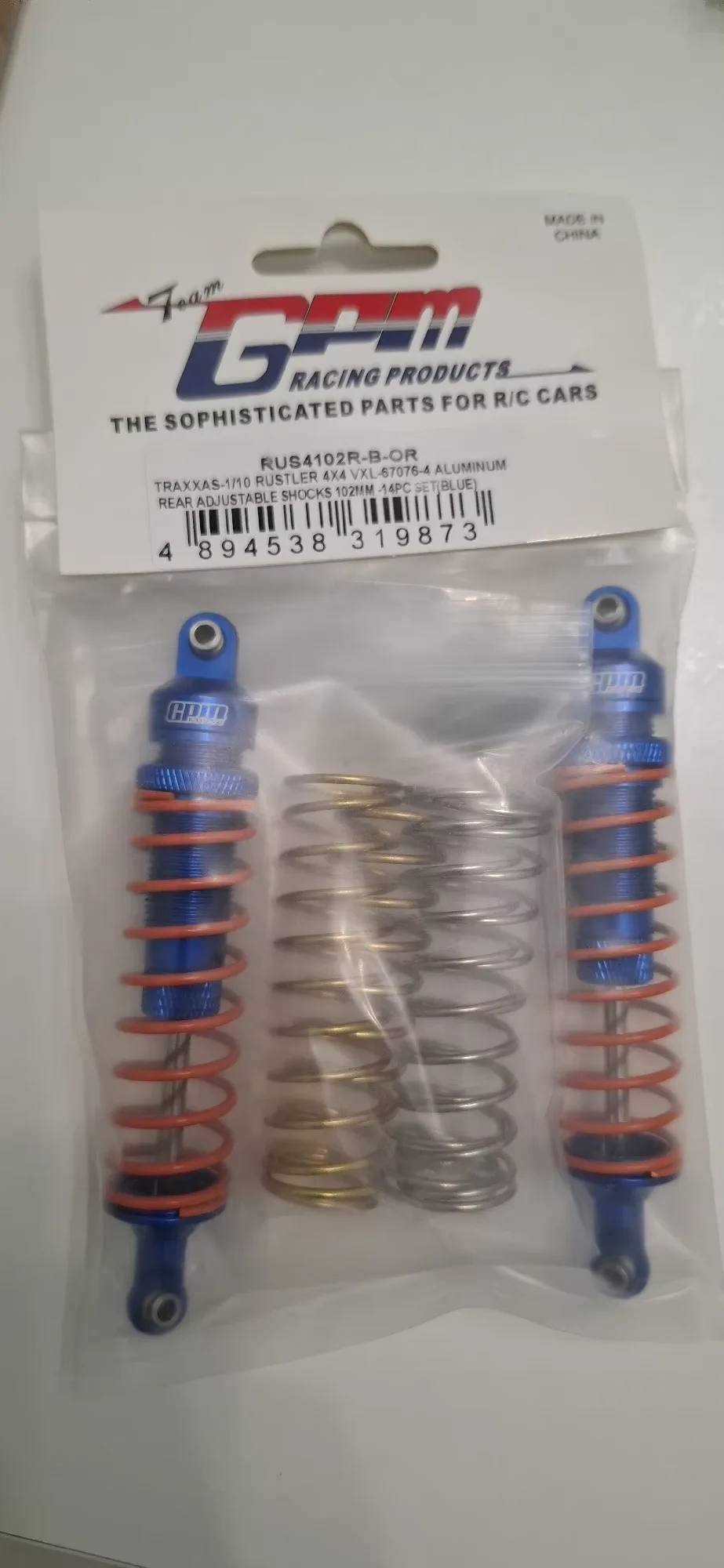 GPM  Mini Maxx / Mini XRT-108076-1 TRAXXAS FOR 6061 ALLOY FRONT AND REAR ADJUSTABLE SPRING SHOCK 87MM RC Parts