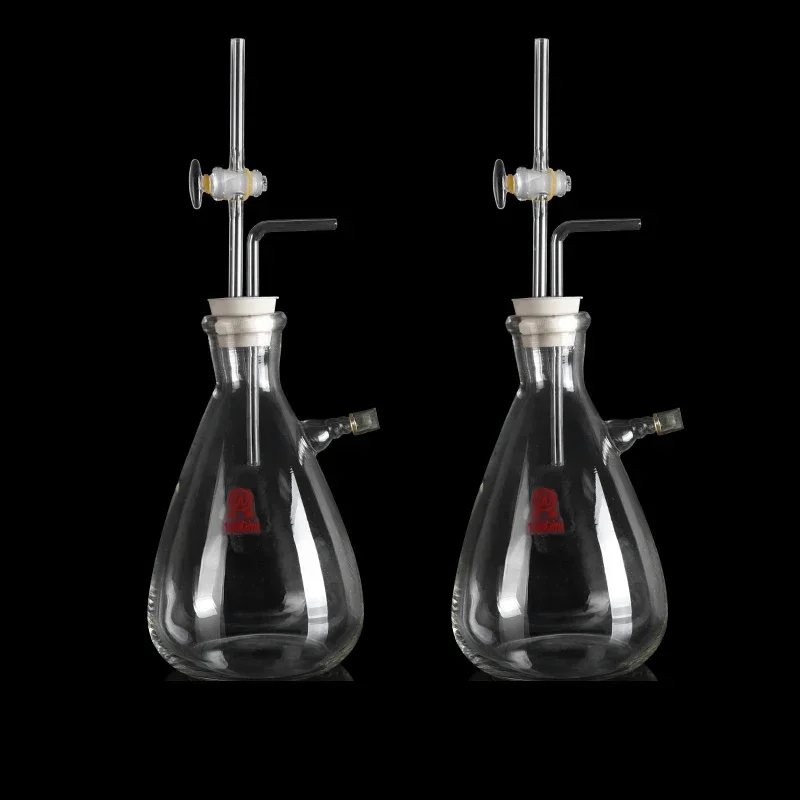 

Pressure reducing bottle of laboratory glass buffer bottle 500/1000ml, anti backflow device, laboratory closure bottle