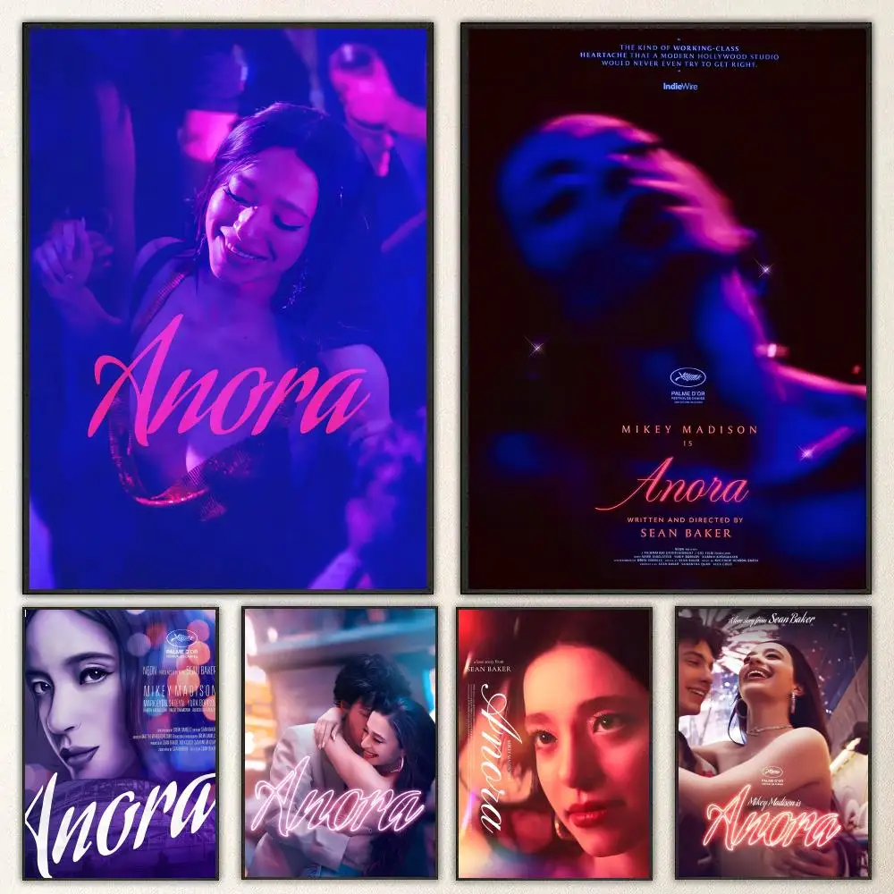 Movie Anora Poster High-definition  poster stickers, suitable for bedroom, living room, home decoration