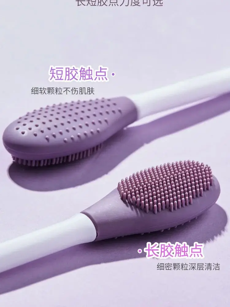 1/2 stücke Gesicht Pinsel Set Silikon Gesichtsmaske Applikator Doppel-kopf Lotion Spachtel Mitesser Gesicht Lippe Peeling Hautpflege werkzeuge