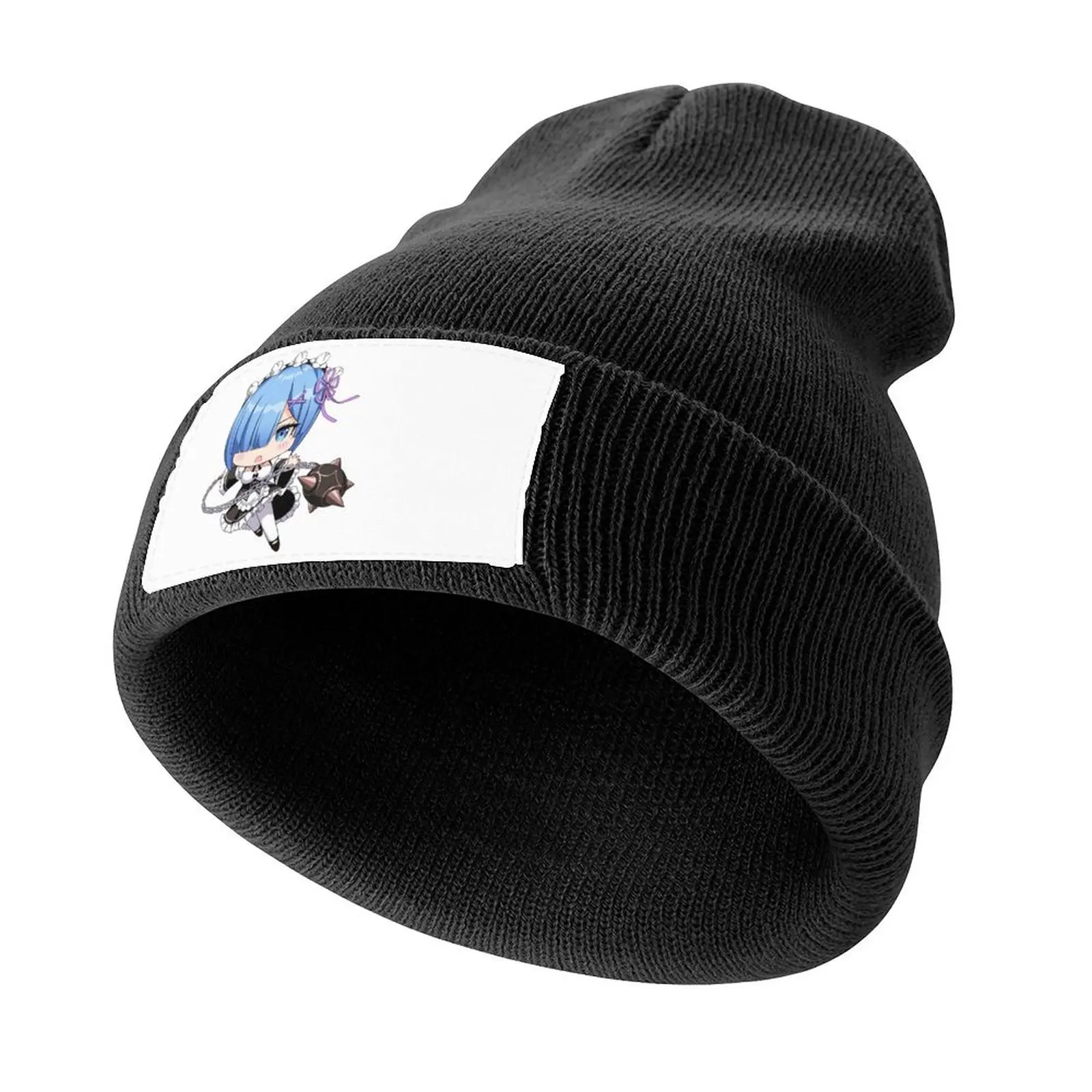 

Rem Chibi Knitted Cap funny hat Fashion Beach Rugby Women's Beach Outlet Men's