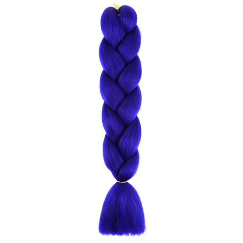 24 inch synthetische lange rechte yaki vlechten haar ombre vlechthaar jumbo regenboog vlecht haarverlenging voor vrouwen doe-het-zelf haar