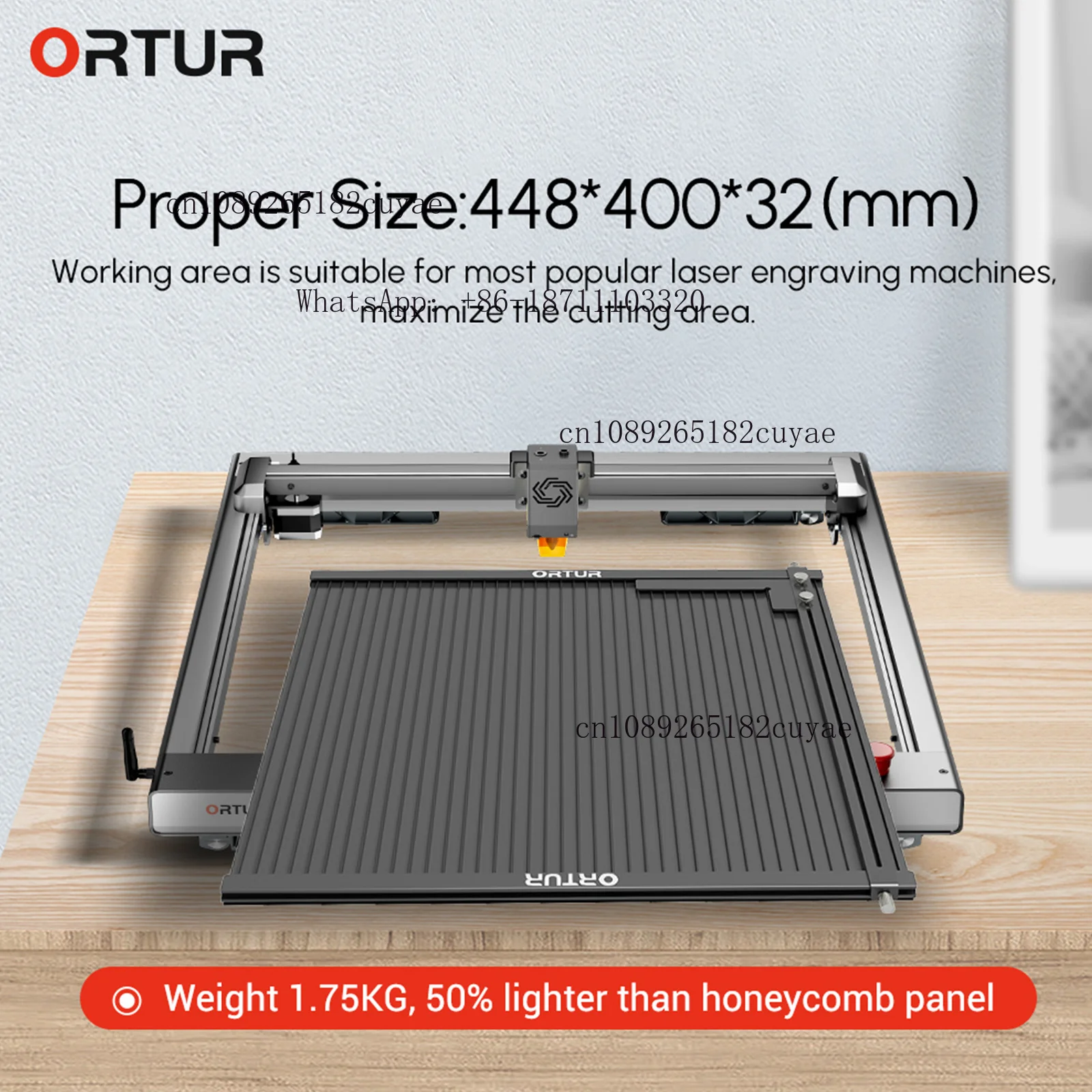 Aluminum Honeycomb Panel for Ortur Laser Engraving Machine 448*400*mm Laser Engraving Platform Laser Power Tool Accessories