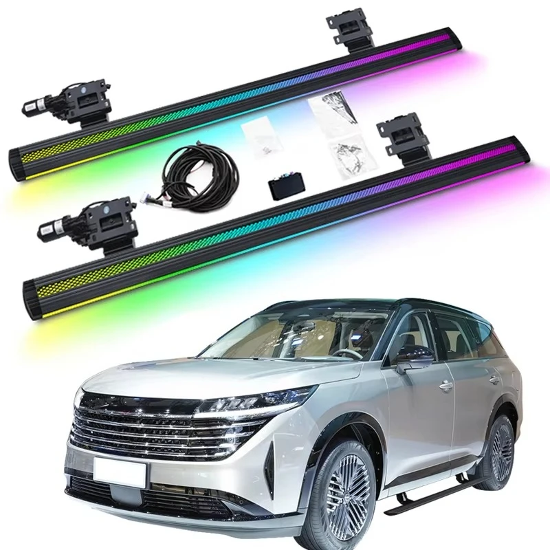 

LED Colorful Lighting Electric Power Running Board Electric Side Steps for Pathfinder 2023-2025