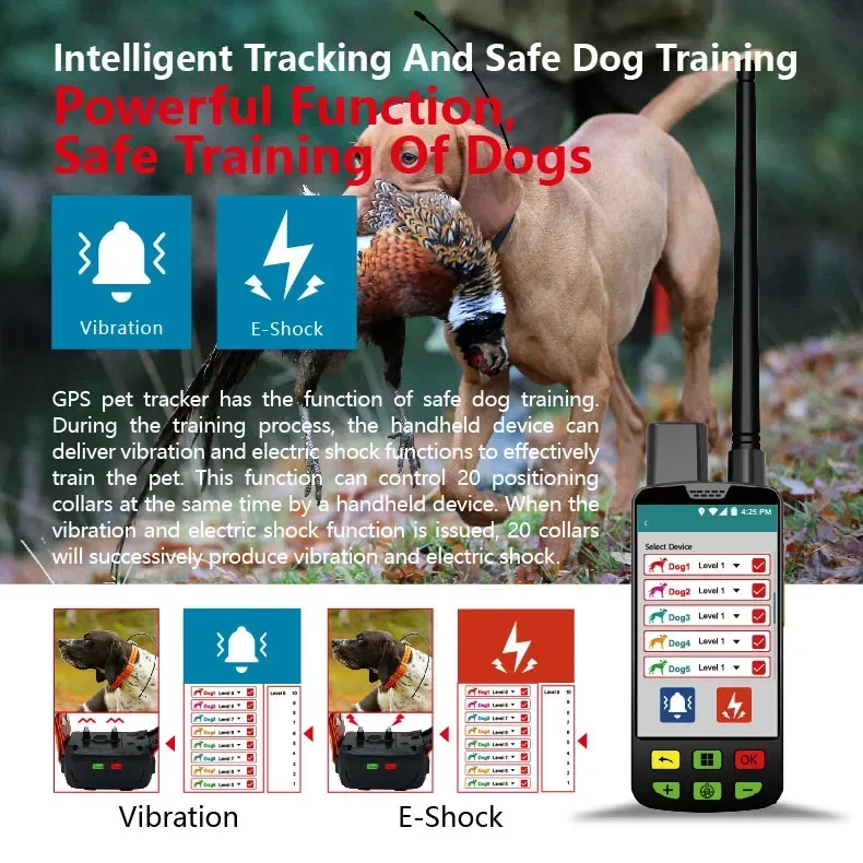 Waterproof GPS Dog Collar Tracker | Instant Alerts & Long Battery Life | Smart Pet Safety