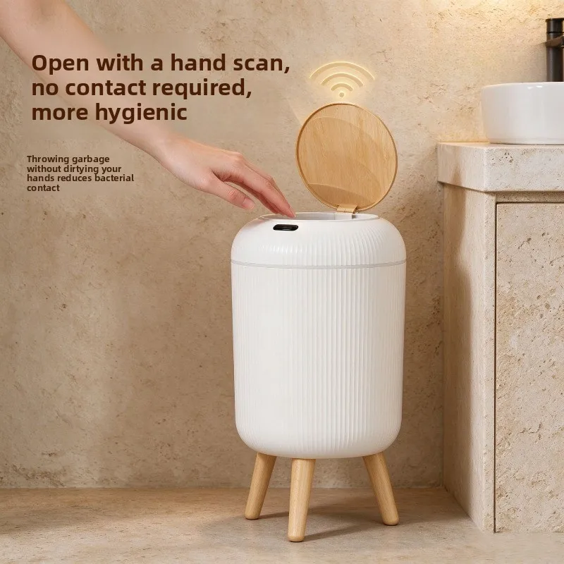 Smart trash can, induction home new living room with cover light kitchen high foot and high value